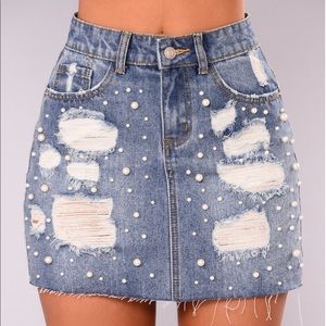 Pearl Jean Skirt Ripped